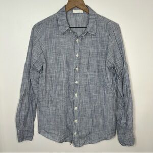 CP Shades Striped Blouse 100% Cotton Women's Size Small Office Casual